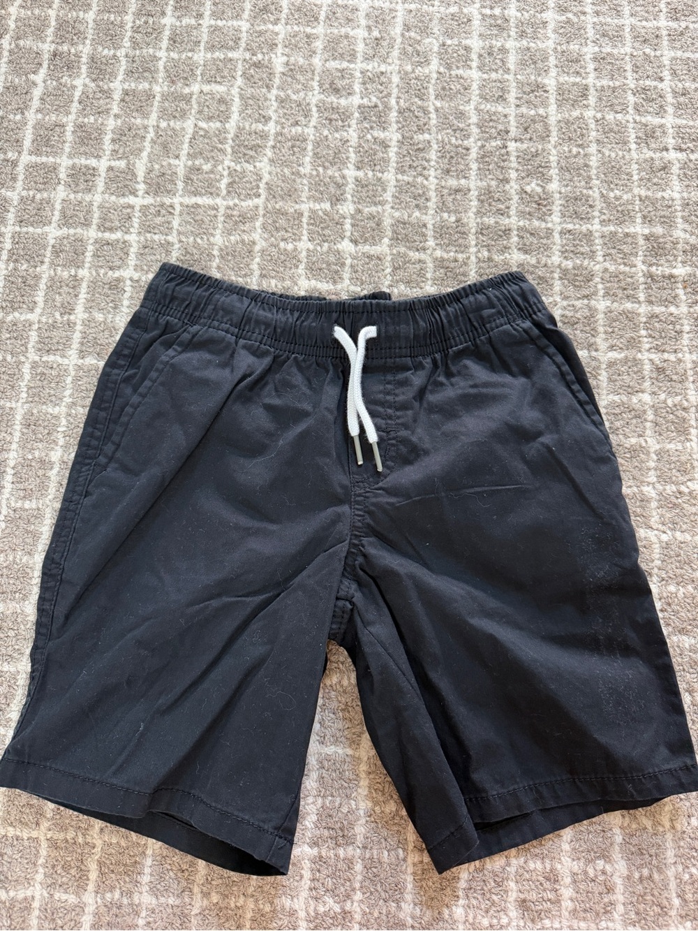 Cat & Jack Black Elastic-Waist Drawstring Shorts